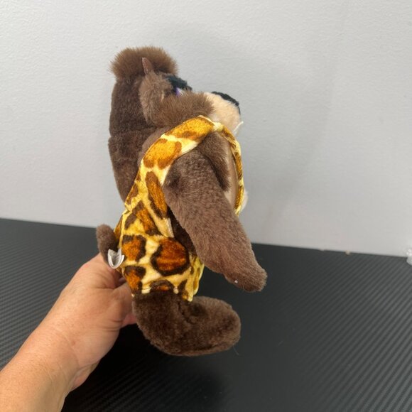 Warner Bros 24K Looney Tunes 10" Plush 1993 Taz Wild Caveman Tazmanian Devil - Picture 4 of 9